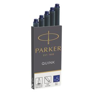 1x5 Parker ink cartridge Quink blue