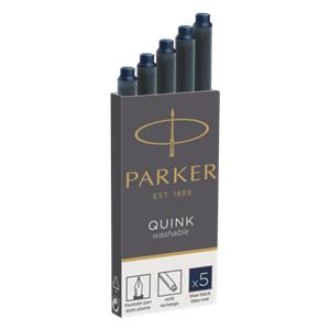 1x5 Parker ink cartridge Quink blue black