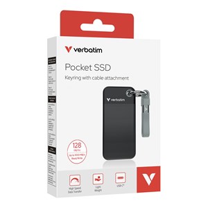 Verbatim Pocket SSD  128BG Black /Grey USB 3.2 Gen 2 32432