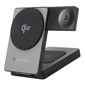 Verbatim Foldable 3-in-1 magnet. wireless PB 5000mAh grau 32294