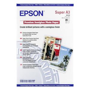 Epson Premium Semigloss Photo A3+, 20 Sheet, 251g   S041328