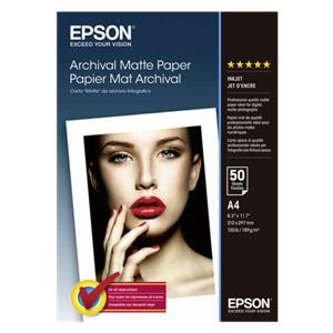 Epson Archival Matte Paper A 4, 50 Sheet, 189 g S 041342