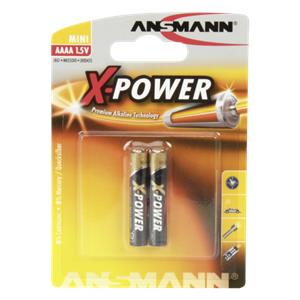 10x2 Ansmann Alkaline AAAA X-Power                1510-0005