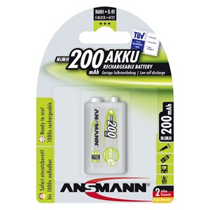 1 Ansmann maxE NiMH rech.bat. 9V block 200 mAh   5035342