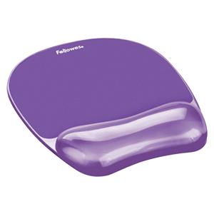 Fellowes Crystal Gel Mouse Gel Wrist Support purple