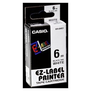 Casio XR-6 WE 6 mm black on white