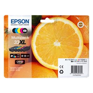 Epson Multipack Claria Premium BK/PBK/C/M/Y 33 XL        T 3357