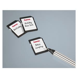 Hama Memory Card Labels 18 pieces, black/white     95916