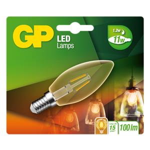 GP Lighting LED Kerze Gold E14 2W (11W), Filament GP 080565