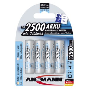 1x4 Ansmann maxE NiMH rech.bat. 2500 Mignon AA 2400 mAh