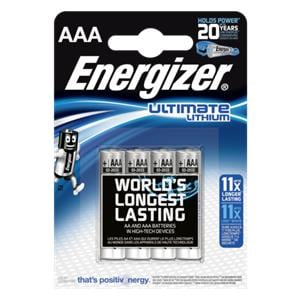 1x4 ENERGIZER Ultimate Lithium Micro AAA LR 03 1,5V