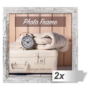 2x1 ZEP Nelson 6           30x30 Wood Frame white/brown   V21306