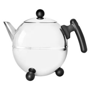 Bredemeijer Teapot Bella Ronde 1,5l inox / black 1305Z