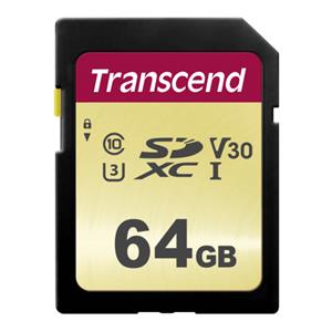 Transcend SDXC 500S 64GB Class 10 UHS-I U3 V30