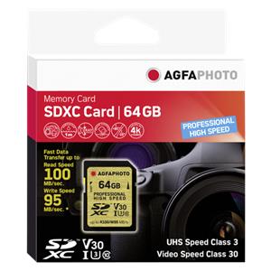 AgfaPhoto SDXC UHS I 64GB Professional High Speed