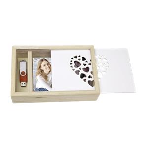 ZEP Love Box USB 13x18 Wood for Photos and Stick CZ1257