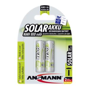 1x2 Ansmann maxE NiMH rech.bat. Mignon AA 800 mAh SOLAR