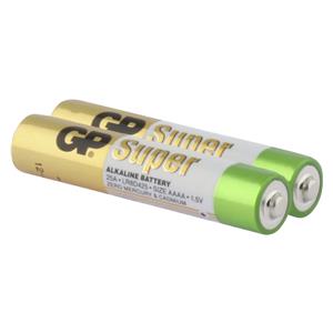 1x2 GP Super Alkaline AAAA Batteries 03025AC2