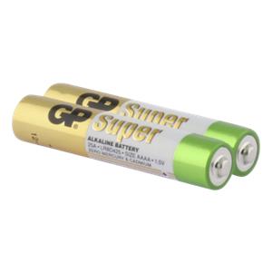 1x2 GP Super Alkaline AAAA Batteries 03025AC2