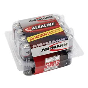 1x20 Ansmann Alkaline Mignon AA LR 6 red-line Box