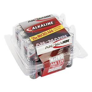 1x20 Ansmann Alkaline Micro AAA LR 03 red-line Box
