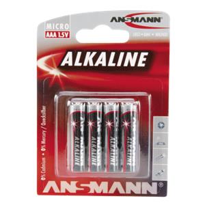 1x4 Ansmann Alkaline Micro AAA LR 03 red-line