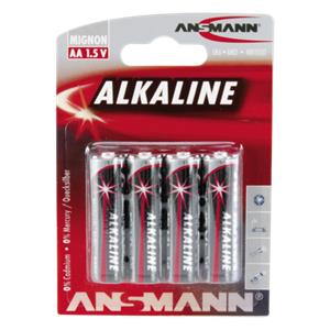 1x4 Ansmann Alkaline Mignon AA LR 6 red-line