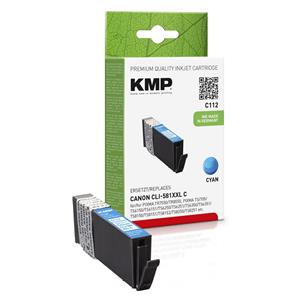 KMP C112 ink cartridge cyan compatible with Canon CLI-581XXL