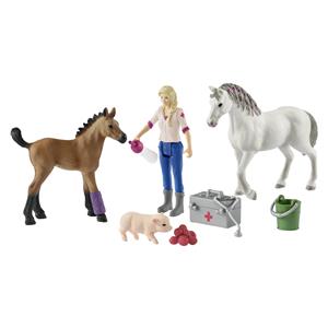 Schleich Farm World       42486 Vet visiting Mare and Foal