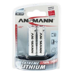 1x2 Ansmann Lithium Mignon AA LR 6 Extreme