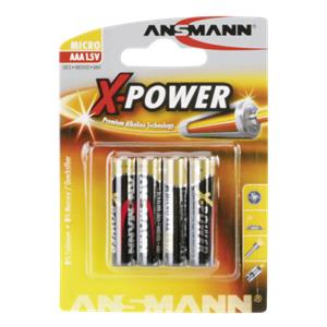 1x4 Ansmann Alkaline Micro AAA LR 03 X-Power
