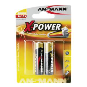 1x2 Ansmann Alkaline Mignon AA LR 6 X-Power