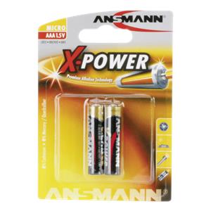 1x2 Ansmann Alkaline Micro AAA LR 03 X-Power