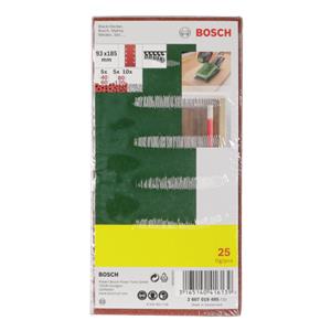 Bosch 25 Sanding Pads 93x185 8 holes Grit 40-120