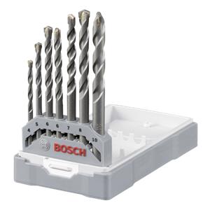 Bosch Drill Set 7 pcs. Silver Percussion