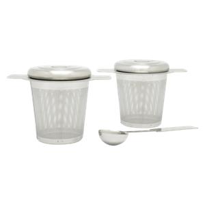 Bredemeijer 2x stainless steel filter with tea spoon 191003