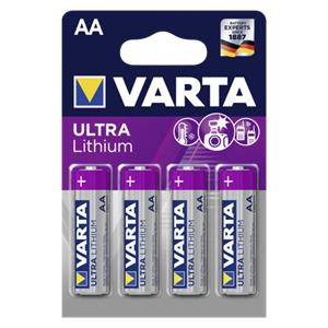 10x4 Varta Ultra Lithium Mignon AA LR 6