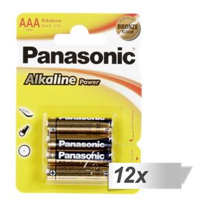 12x4 Panasonic Alkaline Power Micro AAA LR03