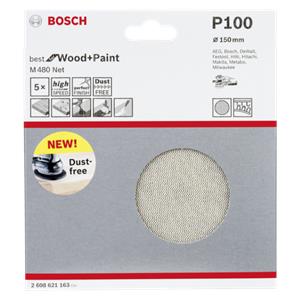 Bosch Abrasive Sanding Sheet 150mm K100 5x M480