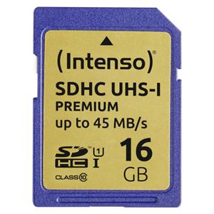 Intenso SDHC Card 16GB Class 10 UHS-I Premium