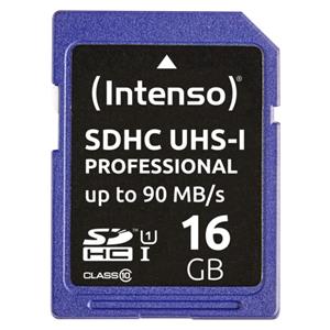Intenso SDHC Card 16GB Class 10 UHS-I Professional