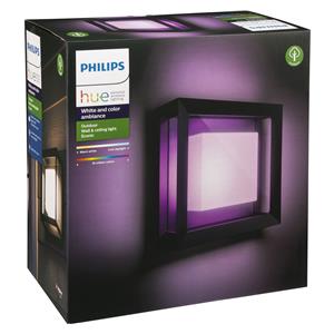 Philips Hue Econic square LED Wall Lamp black