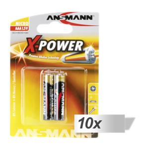 10x2 Ansmann Alkaline Micro AAA LR 03 X-Power