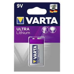 1 Varta Ultra Lithium 9V-Block 6 LR 61