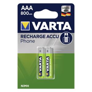 1x2 Varta Professional Accu NiMH 800 mAh AAA Phone Power