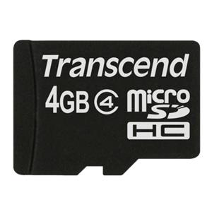 Transcend microSDHC 4GB Class 4