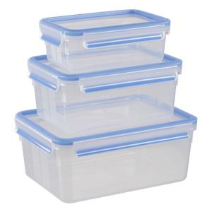 Emsa Food Clip&Close 508567 3p Set transparent/blue