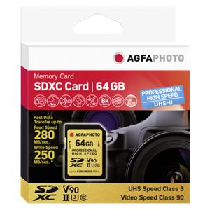 AgfaPhoto SDXC UHS II       64GB Professional High Speed U3 V90