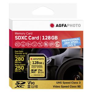 AgfaPhoto SDXC UHS II 128GB Professional High Speed U3 V90