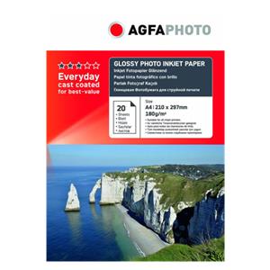 AgfaPhoto Everyday Photo Inkjet Paper Glossy 180 g A 4 20 Sheets